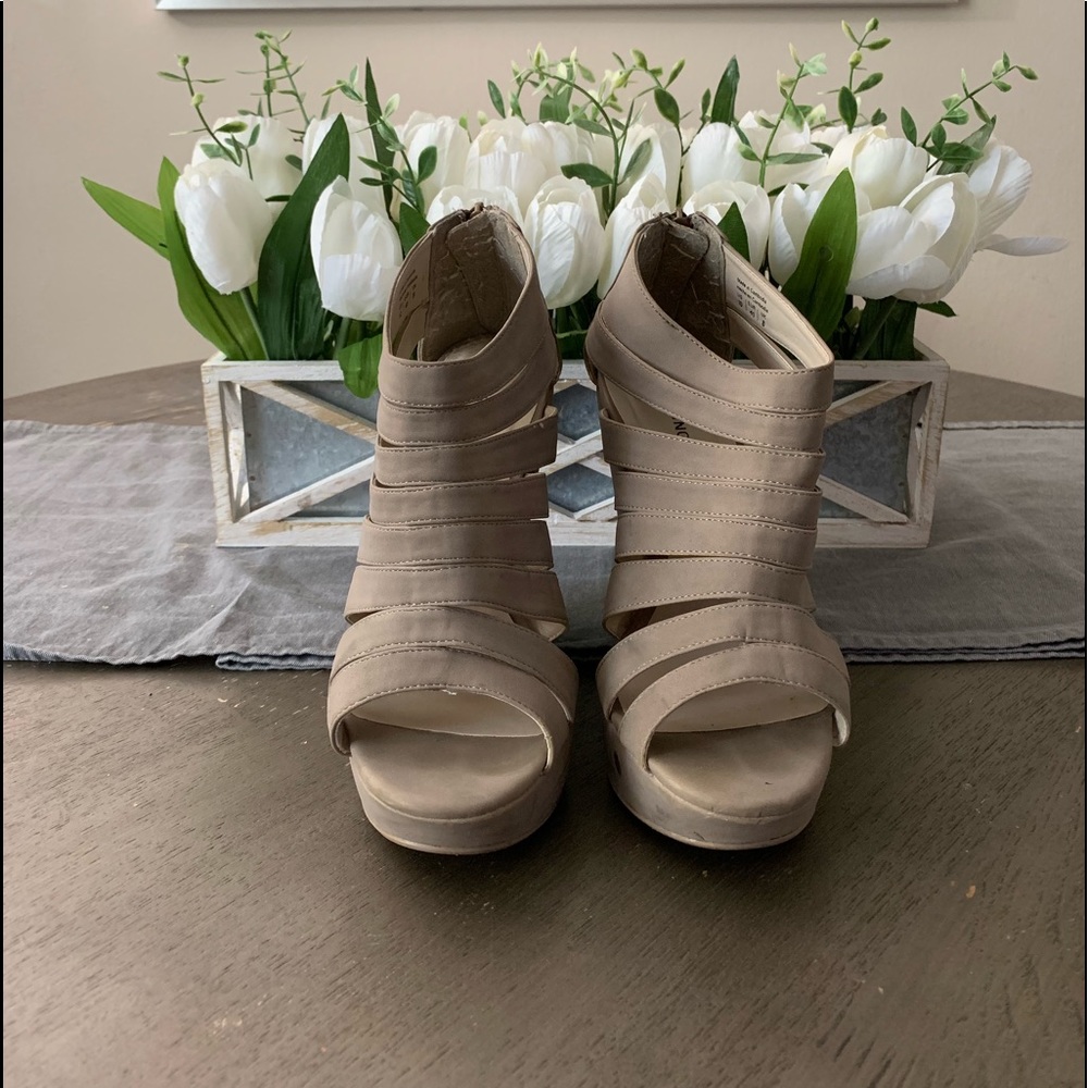 Beige Aldo Wedges